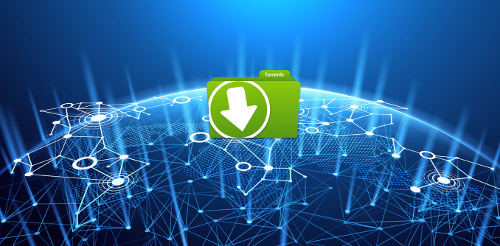 Logo d'un potentiel tracker torrent sur une blockchain