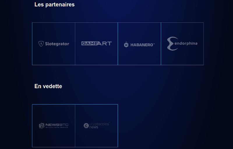 BitDice Casino, partenaires