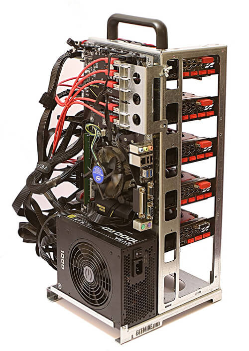 Mining RIG-V6 Coque Rig Open Air